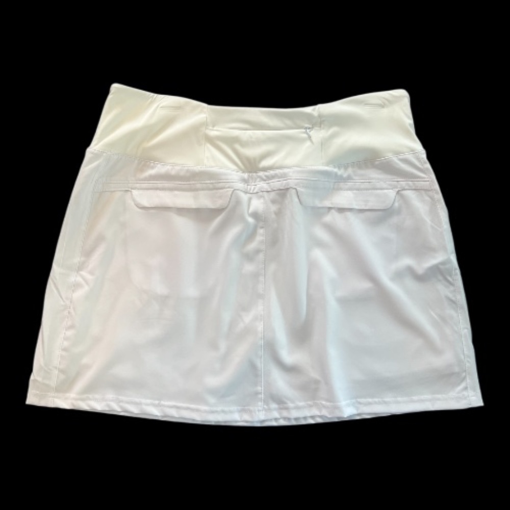🆕 NWOT women’s white athletic skort with zip pockets | size XL - Picture 4 of 7